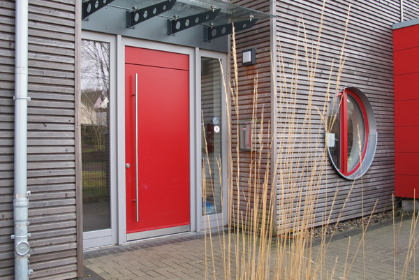 Eingangsbereich der Kita von außen